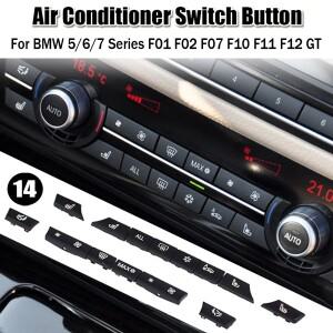 BMW 567 시리즈 F01 F02 F06 F07 F10 F11 F12 GT용 자동차 에어컨 히터 기후 조절 패널 팬 속도 버튼 커버