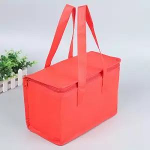 아웃도어 심플형 피크닉 레드 보냉가방 1개