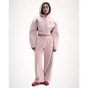 나이키 스포츠웨어 클럽 플리스 여성 미드라이즈 와이드 레그 코지 팬츠 -