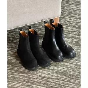 여성구두 통굽 워커 발목부츠 봄신발 신상 로우힐 힐