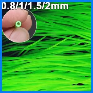 0.8/1/1.5/2mm 빛나는 낚시 호스 실리콘 안티 리그 튜브 튜브 리그 슬리브 심해 낚시 Pesca Iscas 물고기