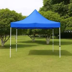 접이식 천막 300x300cm 행사 그늘막 블루