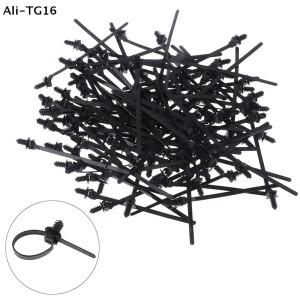 탈착식 나사형 M6 M8 M10 홀 나일론 플라스틱 차량 오토바이 케이블 타이 자동차 하네스 고정 클립 푸시 마