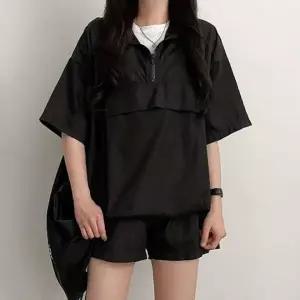 여름 남성 트레이닝 상하의 반팔 반바지 아노락 캐주얼 셋업 외출복