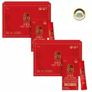 진홍정 6년근 고려 홍삼 진세노사이드 23mg 국산 홍삼스틱 GMP 인증 식약처기능성인정 