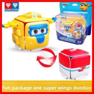 슈퍼 윙스 펀 패키지 박스 제트 슬라이딩 로봇 원키 변형 기능 어린이 인터랙티브 교육용 장난감 학습 로봇