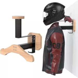 자가솔 모터사이클 헬멧 홀더 벽걸이 튼튼한 전술 액세서리 및 축구 장비 보관을 위한 다용도 공간 절약형