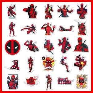 50pcs 어벤저 스 데드 풀 만화 스티커 멋진 슈퍼 영웅 애니메이션 데칼 DIY 전화 노트북 스케이트 보드 스