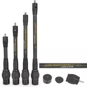 복합 활 탄소 섬유 본체 유연 코어 댐핑 시스템 및 웨이트 키트용 ZSHJGJR 양궁 안정기 6 8 10 12 15