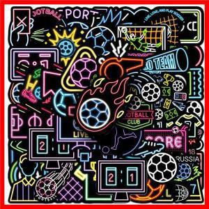 10/30/50pcs 네온 만화 축구 스포츠 경연 대회 스티커 데칼 DIY 스케이트 보드 기타 전화 재미 있은 낙서