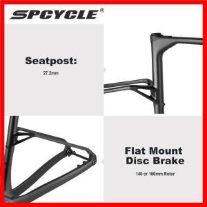 Spcycle G026 풀 인터널 케이블 카본 그래블 바이크 프레임 2026 신형 다운 튜브 수납 박스 UDH 행어 그래