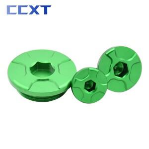 CNC 바이크 오토바이 타이밍 커버 빌렛 엔진 오일 필러 플러그 Kawasaki KX250F 2008 2010-2020