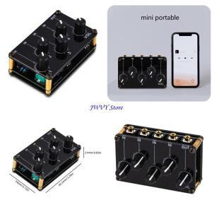 573A 스테레오 미니 믹서 4 채널 오디오 수동