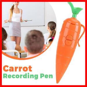 2 in 1 당근 녹음펜 다기능 원클릭 60초 음성녹음펜 귀여운 필기&녹음펜 신기한 당근 녹음펜