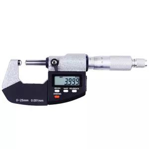 튜브 마이크로미터 듀얼 볼 앤빌 디지털 전자 측정 도구 인치/미터 0-1 /0-25mm