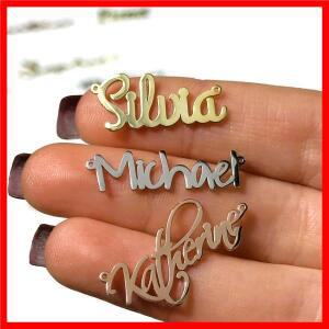 Lemegeton 맞춤형 이름 펜던트 맞춤형 로고 참 스테인레스 스틸 쥬얼리 맞춤 이니셜 레터 이름 선물 도매