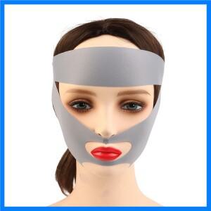 통기성 V자형 마스크 스트랩 이중턱 리프팅 밴드 얼굴 슬리밍 밴드 얼굴 리프팅 벨트 이중 레이어 타이트너