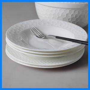 본 차이나 디너 플레이트 재미있는 3D 워터 디자인 디너 플랫 플레이트 수프 플레이트 딥 플레이트 웨딩 케