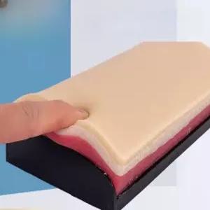 슈처 연습 세트 실리콘 봉합 모형 피부 수술  모듈곡선형