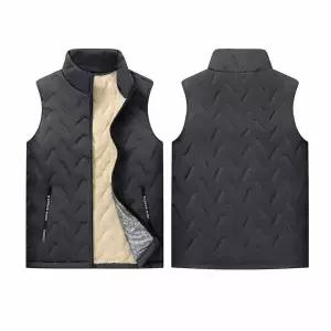 [모로엠] 융털 누빔 남성 방한 패딩조끼 ON-VEW-QWFFSOC0
