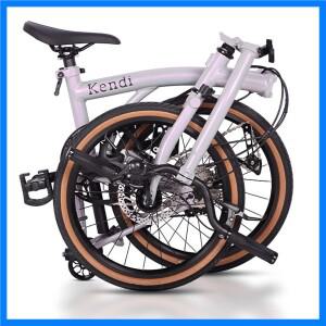 레트로 초경량 접이식 자전거 53T 크랭크셋 9단 디스크 브레이크 20인치 알루미늄 합금 3단 접이식 자전거