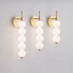 2025년형 침대 헤드 벽등 침실 북유럽 스타일 모던 미니멀리스트 유리 램프 복도 거실 배경 벽