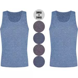 남성 민소매런닝 메리야스 여름 쿨 인견 런닝 셔츠 6매 세트 국내산 속옷 선물