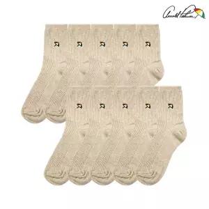 [하프클럽/] 여성중목양말 베이지색양말 발목편한 골지 삭스 10족 여학생 국