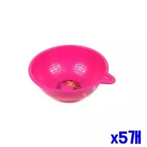bns 플라스틱 컬러 욕실 바가지 25x28x10cm x5개 물바가지