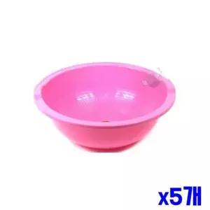bns 플라스틱 컬러 함박 바가지 42x14.8cm x5개 물바가지