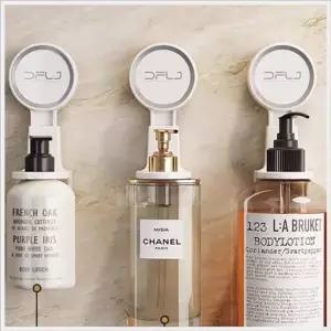 bns 무타공 흡착식 샴푸 욕실 바디워시 세제 디스펜서