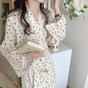 빅사이즈 썸머 샤워가운 곰돌이로브