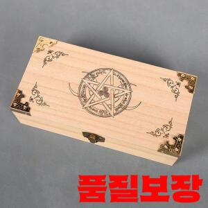 트럼프패 상자 목제 갑판 Handmade 만들어진 부지깽이 카드