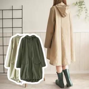 가벼운 여성 레인코트 방수우의 여행용비옷 작업용 우비 후드