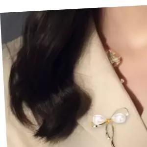 매너브로치 리본 클립 예쁜 옷핀 다이아몬드 브로치 정장 매너핀 리본핀