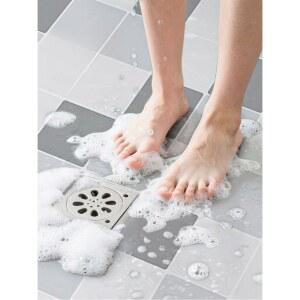 욕실 바닥 타일 셀프 리모델링 스티커 시트 시트지 미끄럼방지 벽지 방수