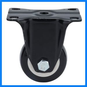 중량급 고정 휠 고무 바퀴 높은 기계적 강도 무소음 캐스터 충격 흡수 창고용 트롤리용