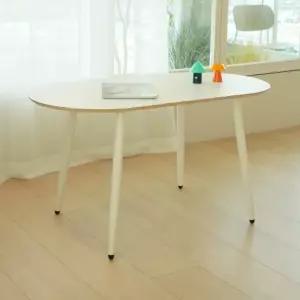 동서가구 브리카 자작나무 HPM 높은 소파테이블 타원형 1200x600 DF926097