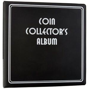 BCW 7.6cm(3인치) 동전 수집가 앨범 - 블랙 | 수집가용 튼튼한 코인 바인더 최대 90페이지 보관 내구성 있는 컬렉션 북 홀더
