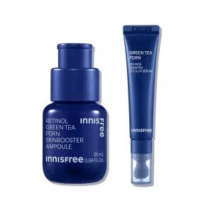이니스프리 레티놀 그린티 PDRN 스킨부스터 앰플 25mL + 그린티 피디알엔 바운스 부스터 아이&립 세럼 15mL