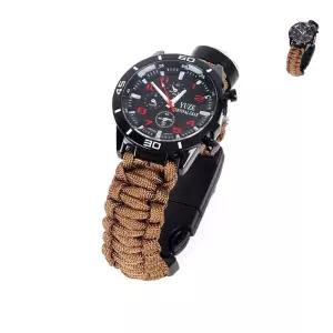 등산시계 야외 캠핑 다기능 밀리터리 시계 베이지