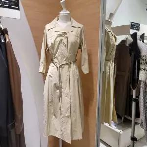 [하프클럽/더아이잗뉴욕]더아이잗2023   SS최신상   셔츠카라짚업벨티드원피스IN4A0OP04