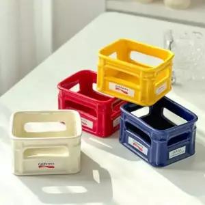 [셀러에이드]수납 바구니 책상 사무실 미니 꾸미기 정리 인테리어