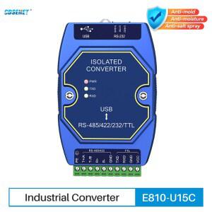 USB-산업용 컨버터, CDSENET E810-U15C, CH340 전원 신호 절연, C타입 3.5V, 5V TTL, RS485, RS422, RS232, TTL