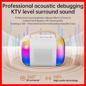 무선 노래방 스피커와 마이크 미니 휴대용 오디오 마이크 가정 노래방 어린이 선물