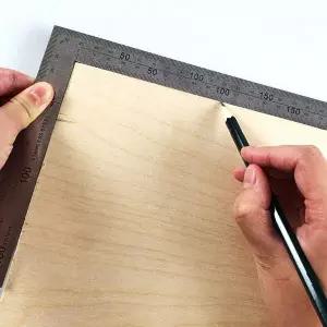 ㄱ자 317KVG07 스틸 제도용 자 직각자 30cm