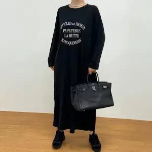 [하프클럽/셀러허브_여성트랜드패션]빅사이즈 601 화이트레터링스판원피스