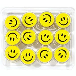 마그피아 스마일 자석홀더 35mm 노랑 1통 24P냉장고홀딩 메모 고정 지고정 강력