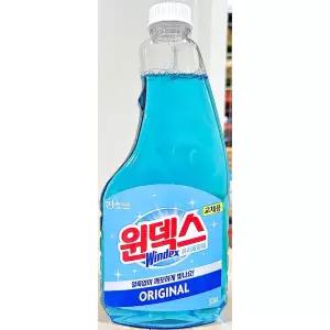 유리세정제 (윈덱스 500ml 리필용) X6창문 창제 청소 창청소 창세정