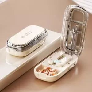 알약컷팅기 U550 알약 소분 자르기 커팅 약가위 분쇄 약보관함 케이스